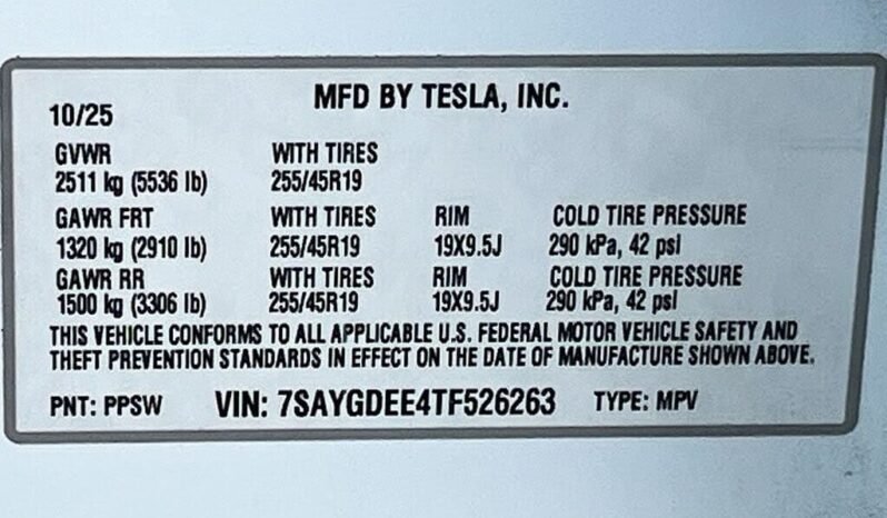 
								2026 Tesla Model Y Long Range full									
